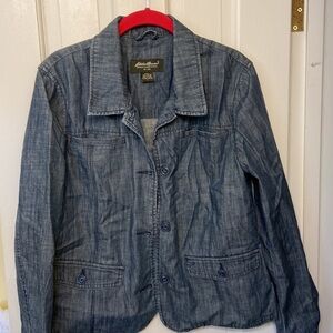 Eddie Bauer Denim light weight blazer